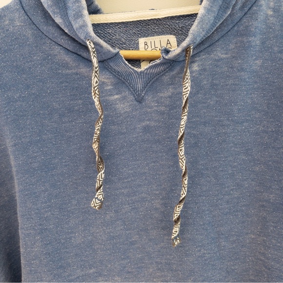 Billabong Blue Burnout Beach Hoodie Sweatshirt Size Large - Picture 6 of 8
